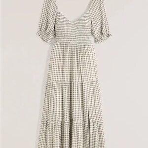 Abercrombie & Fitch Gingham Midi Dress